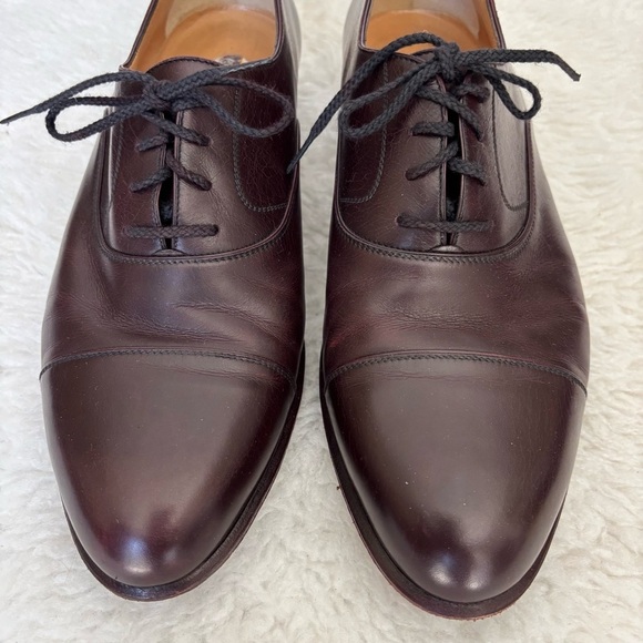 a. testoni Dark Brown Leather Men\'s Dress Shoes size 10 M main image 8